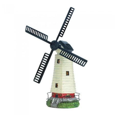 Pipers Pit Solar Light Up Windmill Garden Statue PI1493384